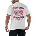 Book Lover Read Your Heart Out Teacher Kids Valentines Men's Back Print T-Shirt Book Lover Read Your Heart Out Teacher Kids Valentines Men's Back Print T-Shirt