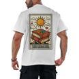 Book Reading Tarot Card The Reader Men's Back Print T-Shirt
