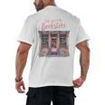 Take Me To The Book Store Librarians Valentine's Day Premium Men's Back Print T-Shirt