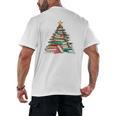 All Booked For Christmas Book Christmas Tree Lights Xmas Men's Back Print T-Shirt All Booked For Christmas Book Christmas Tree Lights Xmas Men's Back Print T-Shirt