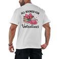 All Booked For Valentine Teacher Valentines Day Book Lover Men's Back Print T-Shirt All Booked For Valentine Teacher Valentines Day Book Lover Men's Back Print T-Shirt