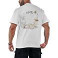 Bookmarks Are For Quitters Book Lovers Reading Men's Back Print T-Shirt