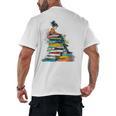 Books Abstract Artist Women Art Painting Books Men's Back Print T-Shirt Books Abstract Artist Women Art Painting Books Men's Back Print T-Shirt