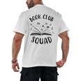 Books Club Squad Reading Book Lover Book Minimalist Team Tee Men's Back Print T-Shirt