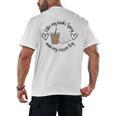 I Like My Books Spicy And My Coffee Icy Books Booktok Men's Back Print T-Shirt