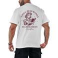 Books A Well-Read Woman Is A Dangerous Creature Women Premium Tri-Blend Men's Back Print T-Shirt