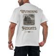 Bronte Novel Wuthering Heights Moorland Gothic Book Cover Men's Back Print T-Shirt