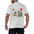 Carve Out Time To Read Halloween Ghost Books Raglan Baseball Tee Men's Back Print T-Shirt