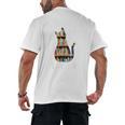 Cat Lover Tee Women Book Lover Reading Librarian Read Men's Back Print T-Shirt