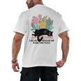 Cat Meme I Like Cats And Books And Maybe Three People Men's Back Print T-Shirt