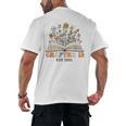 Chapter 12 Years Old 12th Birthday Wildflower Book Lover Men's Back Print T-Shirt Chapter 12 Years Old 12th Birthday Wildflower Book Lover Men's Back Print T-Shirt