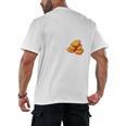 Chicken Nugget Saying Introvert Nuggie Foodie Food Men's Back Print T-Shirt Chicken Nugget Saying Introvert Nuggie Foodie Food Men's Back Print T-Shirt