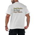Classic Read Books Be Kind Stay Weird Positive Reader Premium Tri-Blend Men's Back Print T-Shirt
