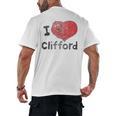 Clifford The Big Red Dog I Heart Clifford Childrens Books Men's Back Print T-Shirt