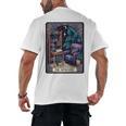 Color Graphic The Introvert Tarot Card Raglan Baseball Tee Men's Back Print T-Shirt