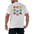 Color Our World Book Lover Reading Bookworm Reader Men's Back Print T-Shirt