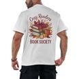 Cozy Readers Book Society Fall Autumn Floral Pumpkin Season Men's Back Print T-Shirt Cozy Readers Book Society Fall Autumn Floral Pumpkin Season Men's Back Print T-Shirt