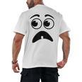 Creepy Face Carrot Halloween Book Character Costume Men's Back Print T-Shirt