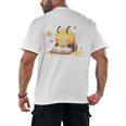 Cute Bee Reading Book Teacher Student Reader Graphic For Men Women Kids Men's Back Print T-Shirt Cute Bee Reading Book Teacher Student Reader Graphic For Men Women Kids Men's Back Print T-Shirt