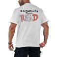Cute Read Reading Day Book Lovers Teachers Students Kids Men's Back Print T-Shirt