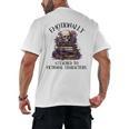 Dark Romance Book Emotionally Attached Fictional Characters Men's Back Print T-Shirt Dark Romance Book Emotionally Attached Fictional Characters Men's Back Print T-Shirt