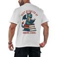 Dark Romance Romantasy Easily Distracted By Dragons & Books Men's Back Print T-Shirt Dark Romance Romantasy Easily Distracted By Dragons & Books Men's Back Print T-Shirt