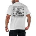 Defend Your Local Public Library Cat Knight Book Lover Men's Back Print T-Shirt Defend Your Local Public Library Cat Knight Book Lover Men's Back Print T-Shirt