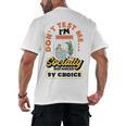 Don't Test Me Introvert's Men's Back Print T-Shirt Don't Test Me Introvert's Men's Back Print T-Shirt