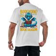 Dragon Bookworm Please I'm A Book Dragon Men's Back Print T-Shirt