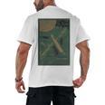 From The Earth To The Moon Book Cover 1874 Premium Men's Back Print T-Shirt From The Earth To The Moon Book Cover 1874 Premium Men's Back Print T-Shirt
