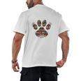 Easily Distracted By Dogs And Books Men's Back Print T-Shirt Easily Distracted By Dogs And Books Men's Back Print T-Shirt