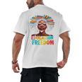 Education Is Freedom Afro Books Men's Back Print T-Shirt