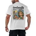 Emotionally Attached To Fictional Characters Just More Books Men's Back Print T-Shirt Emotionally Attached To Fictional Characters Just More Books Men's Back Print T-Shirt