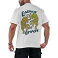 Enemies To Lovers Jaguar Tee Romance Book Plot Device Trope Men's Back Print T-Shirt