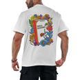Equal Rights Book Flower Resist Feminist LGBTQ Floral Men's Back Print T-Shirt