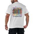 Everyone Is Welcome Here Floral Book LGBT Pride Equality Men's Back Print T-Shirt Everyone Is Welcome Here Floral Book LGBT Pride Equality Men's Back Print T-Shirt
