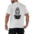 Good Girls Read Bad Books Skeleton Men's Back Print T-Shirt