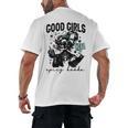 Good Girls Read Spicy Skeleton Book Club Men's Back Print T-Shirt