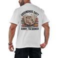 Groundhog Day Librarian Book Lover Reader Library Men's Back Print T-Shirt Groundhog Day Librarian Book Lover Reader Library Men's Back Print T-Shirt