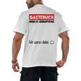 Guest Book Wir Waren Dabei Mein 57 Geburtstag German Men's Back Print T-Shirt Guest Book Wir Waren Dabei Mein 57 Geburtstag German Men's Back Print T-Shirt