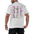 Halloween Pink Ghost Read More Books Spooky Boo Teacher Kids Men's Back Print T-Shirt Halloween Pink Ghost Read More Books Spooky Boo Teacher Kids Men's Back Print T-Shirt