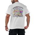 Happiness Is Coffee And a Good Book Women Love Reading Book Men's Back Print T-Shirt