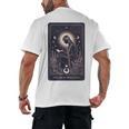 High Priestess Tarot Art Celestial Mystic Book Lover Men's Back Print T-Shirt