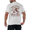 Hockey Romance Smut Reader Book Club Book Lover Bookish Men's Back Print T-Shirt Hockey Romance Smut Reader Book Club Book Lover Bookish Men's Back Print T-Shirt