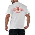 Horny Bull Romance Reader Shirt Spicy Books Bull Pun Men's Back Print T-Shirt Horny Bull Romance Reader Shirt Spicy Books Bull Pun Men's Back Print T-Shirt