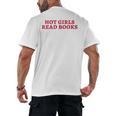 Hot Girls Read Books Book Lovers Men's Back Print T-Shirt