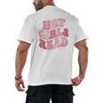 Hot Girls Read Cute Book Lover Reading Club Men's Back Print T-Shirt