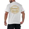 Introvert Approach With Caution For Introverted People Men's Back Print T-Shirt