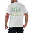 Introvert Farming Life Gardening For Geeky Plant Lover Men's Back Print T-Shirt