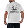 Introverted But Willing To Discuss Cats And Books Men's Back Print T-Shirt Introverted But Willing To Discuss Cats And Books Men's Back Print T-Shirt